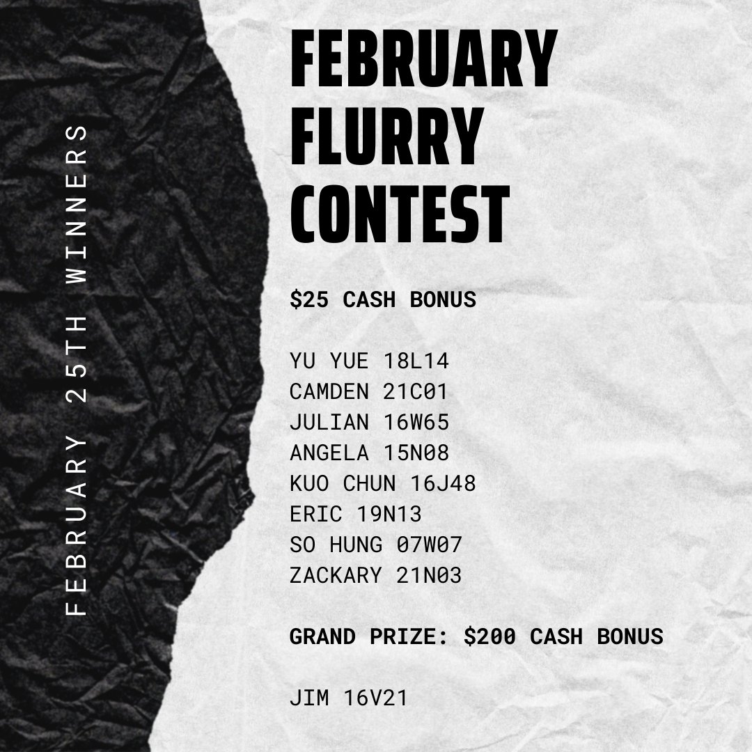 Congrats to the Feb 25th winners!
#TDOTCarriers #CarrierConnection #MetrolandMedia #FebruaryFlurryContest #ContestWinners