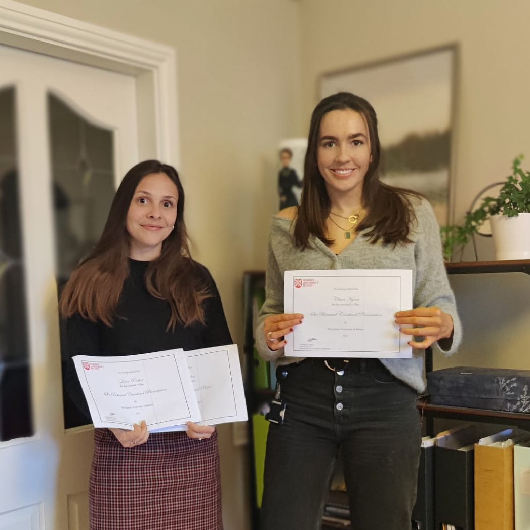 Lison Rocher (@lisonrocher) on Twitter photo Delighted to have been selected to represent <a href="/QUBelfast/">Queen's University Belfast ๐</a> at the Sir Bernard Crossland Symposium 2021! Congratulations to all participants and especially to my friend <a href="/clara_grace_H/">Clara Grace Hynes</a> for finishing in 2nd place ๐ฉโ๐ฌ Delighted to have been selected to represent <a href="/QUBelfast/">Queen's University Belfast ๐</a> at the Sir Bernard Crossland Symposium 2021! Congratulations to all participants and especially to my friend <a href="/clara_grace_H/">Clara Grace Hynes</a> for finishing in 2nd place ๐ฉโ๐ฌ