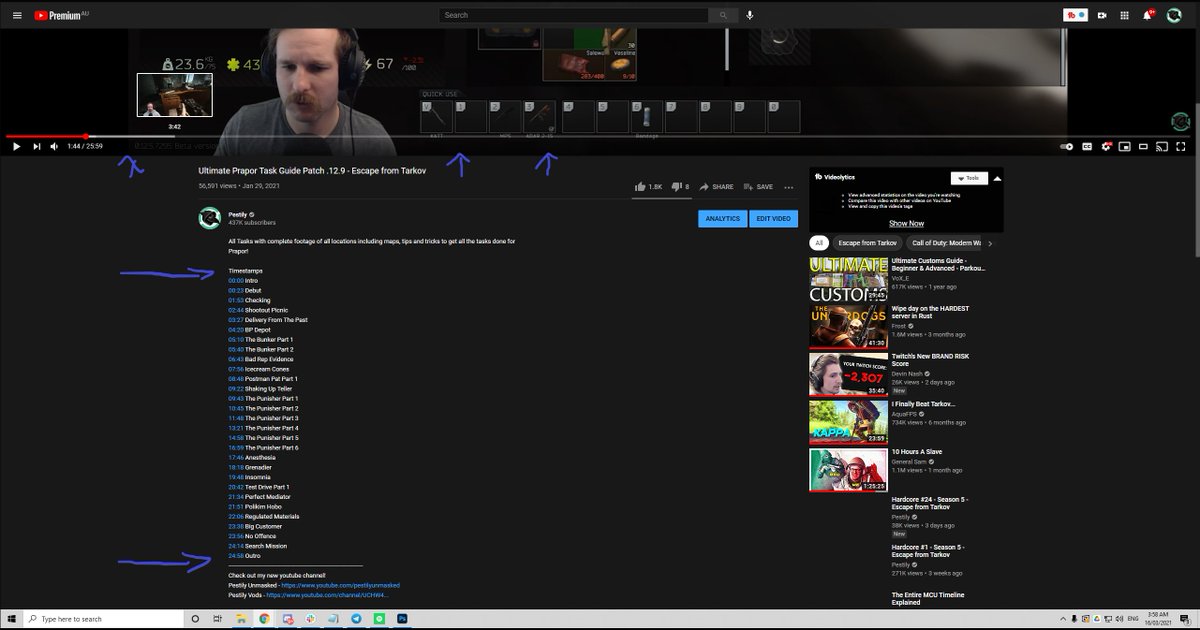 Pestily's tweet photo. Since my ban/resurrection all my time stamp chapters have been removed from all my videos. I can't get them to come back up. Can you help please @TeamYouTube 

A large portion of my content is guide based and we've worked really hard to make them as user friendly as possible https://t.co/dxykY9ZfZB