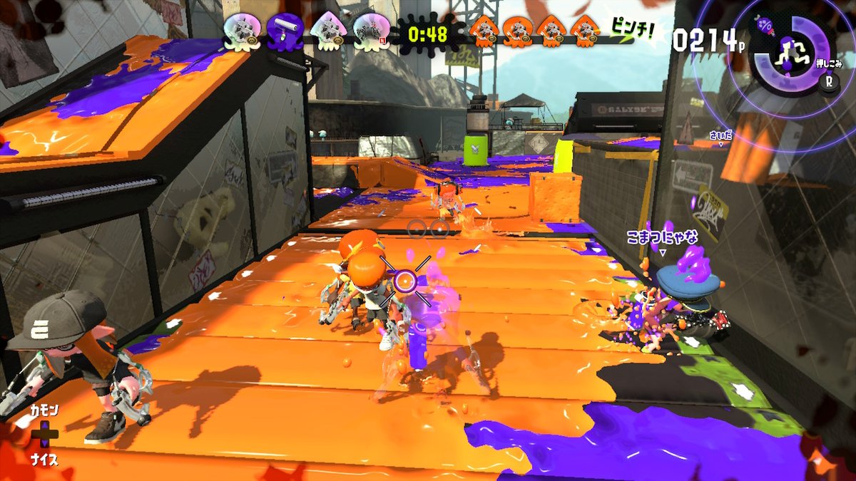 full_same's tweet photo. この野良で会ったエンジョイ軍団最高すぎる！Twitterやってたら話したい #Splatoon2 #スプラトゥーン2 #NintendoSwitch https://t.co/M5dePRKjYH