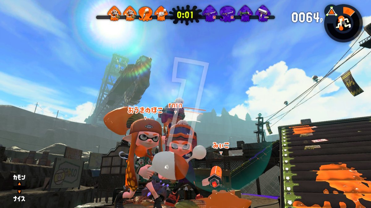 full_same's tweet photo. この野良で会ったエンジョイ軍団最高すぎる！Twitterやってたら話したい #Splatoon2 #スプラトゥーン2 #NintendoSwitch https://t.co/M5dePRKjYH