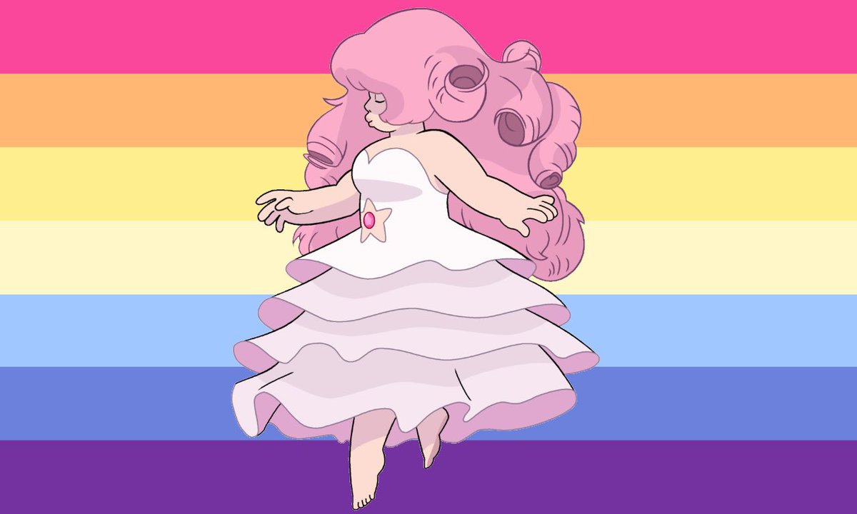 fav_nonbinary's tweet image. rose quartz is a nonbinary lesbians that uses rose/roseself pronouns!!