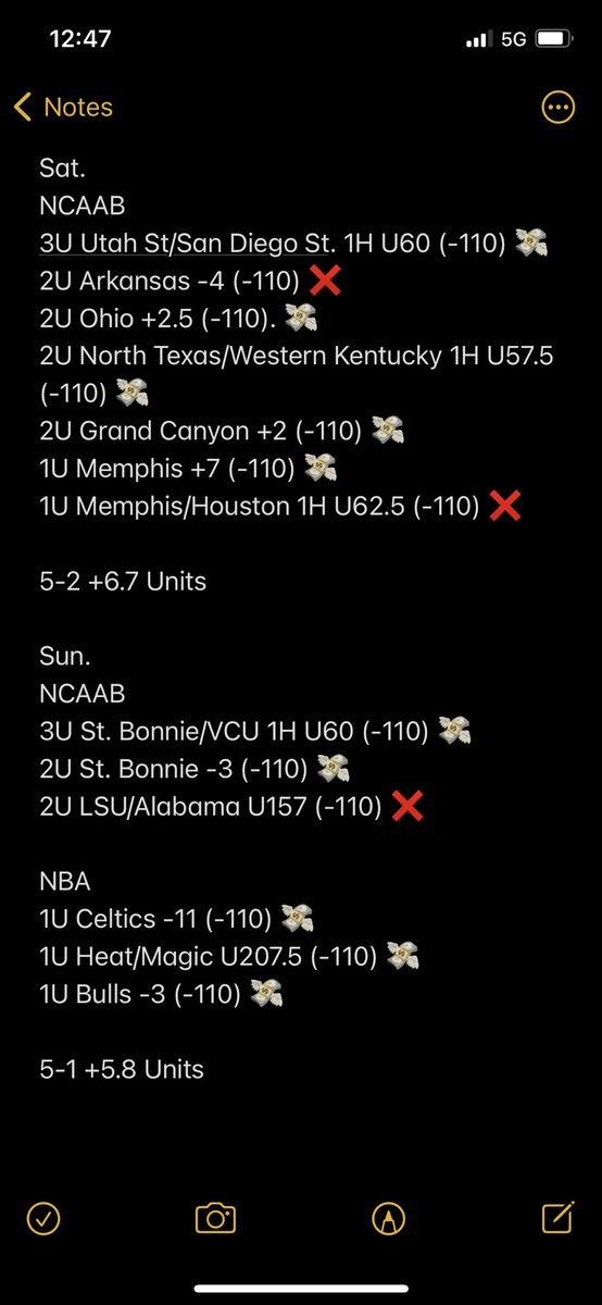 FracManBets's tweet photo. Had a busy week so we weren't able to do daily recaps, but here are the recaps from Wed. to Sun. Up and down week but we end up 33-31 +3 Units. Excited about March Madness, and will be doing a March Madness Special of $40 for VIP from now until the end of March Madness. DM us! https://t.co/AHcFmwc0SN