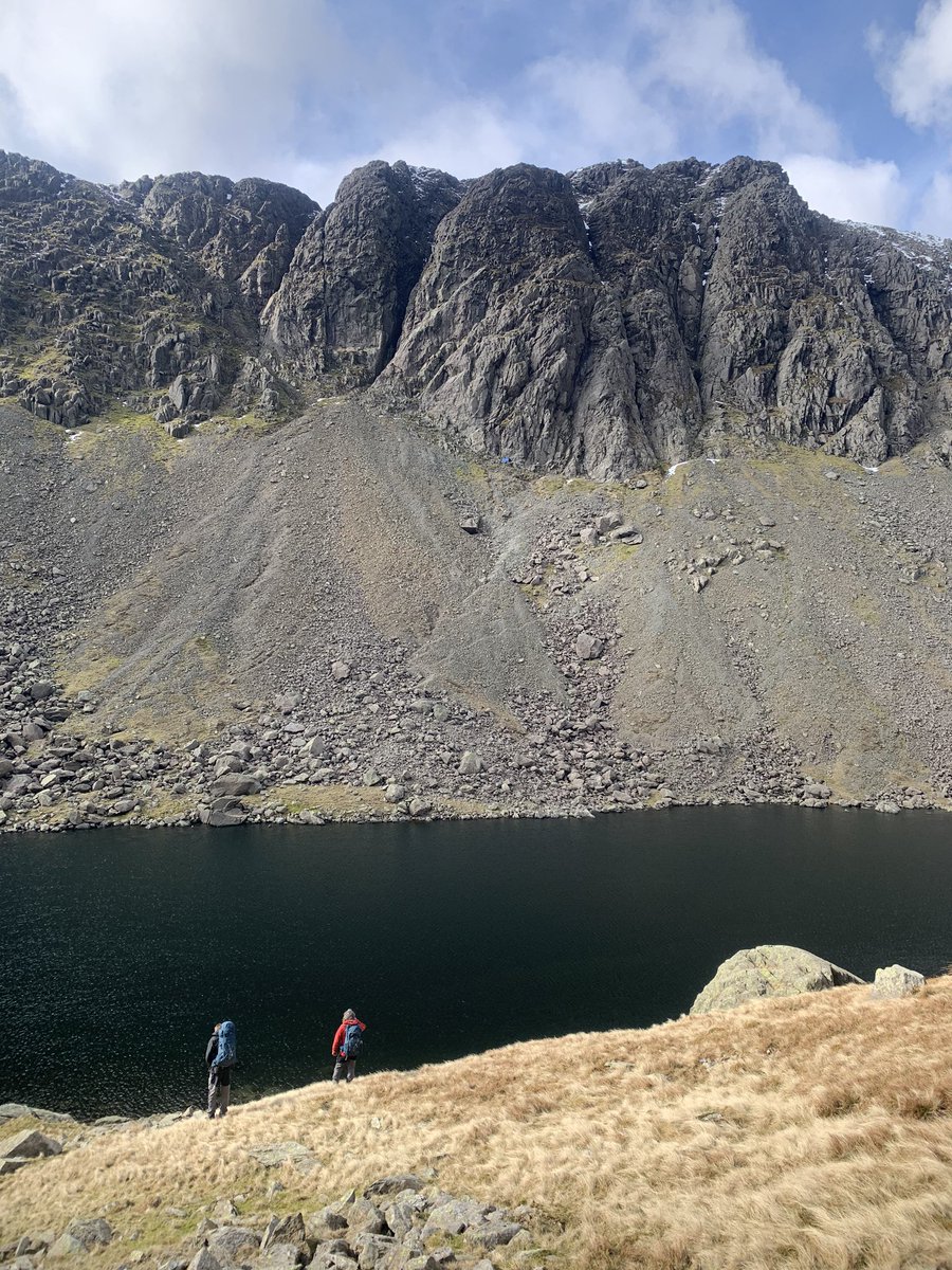 Feeling small in the shadow of Dow Crag today.
