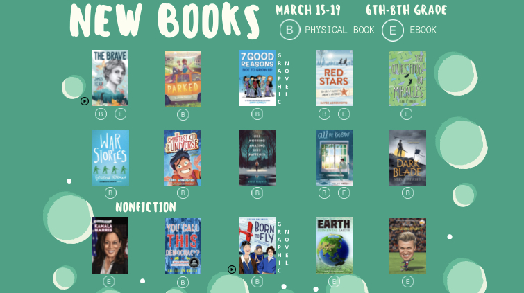SMMSLibrary's tweet photo. New Book Monday!
Link to Interactive Poster: https://t.co/DQ9b3UZC5k https://t.co/bDCiQ8SQKj
