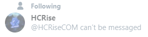 embeded_'s tweet photo. @Danniivw__ @HCRiseCOM He may just be giving it via this cause we told him, but uh yeah, the DMs are off for @HCRiseCOM https://t.co/Qr3gKkd3CB