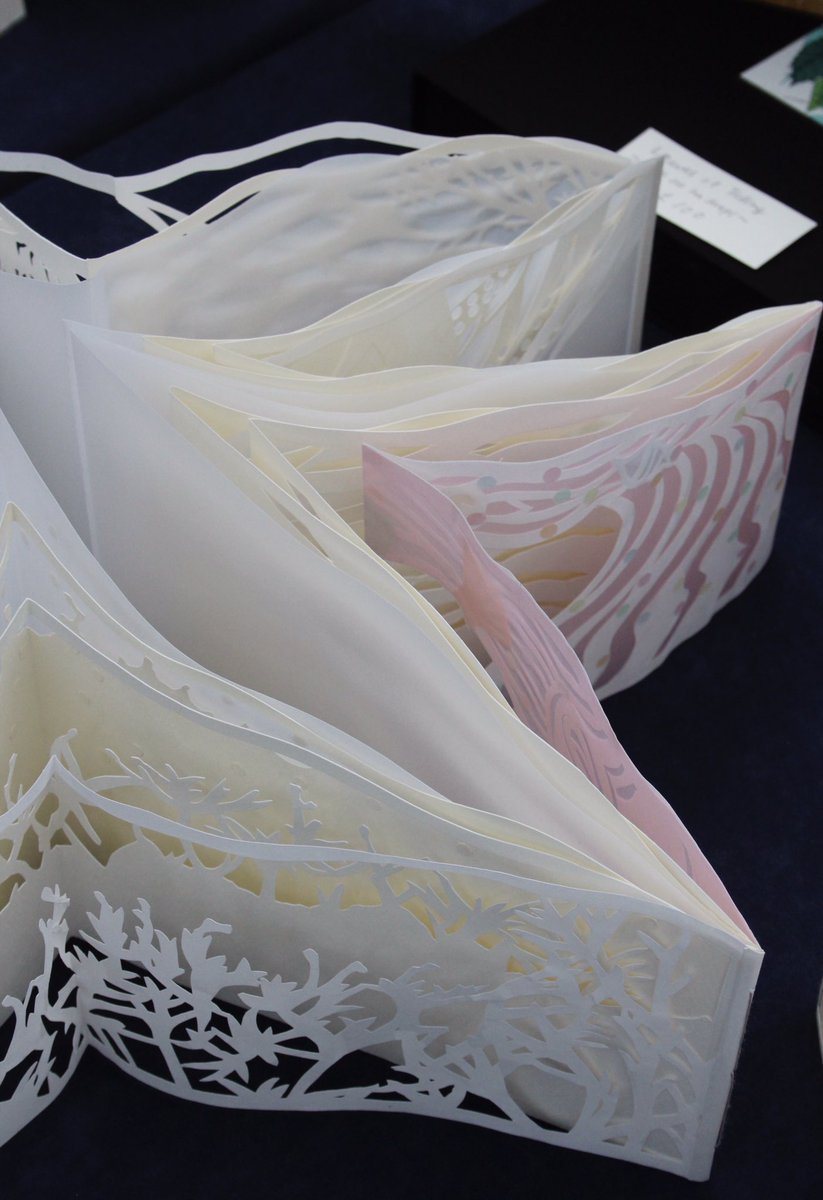 Looking back at ten years of <a href="/ttpABF/">Turn The Page</a> we feature the artist and bookmaker Mayumi Arakawa. 
Working mainly in paper Mayumi finds inspirations in literature, often fantasy stories, folklore and myths. 2012
#anthology #bookarts #artist #norwichprintmuseum #poetry