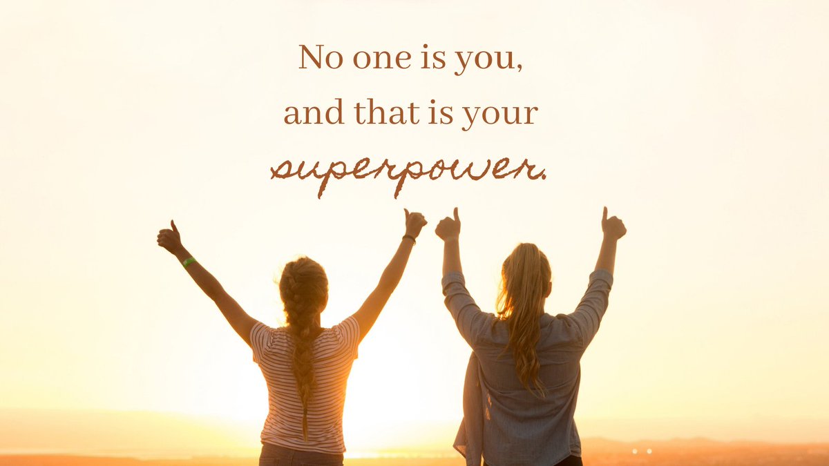 The is only one YOU, so own it, embrace it and be yourself. 😄#MondayMotivation