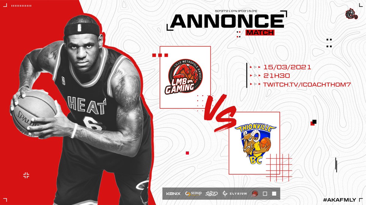 It's match day ! 🏀

Nos joueurs <a href="/LMBGaming_2K/">LMB Gaming</a> affrontent <a href="/ThionvilleE/">Thionville eBasket</a> en @FBL_2K ce soir, à 21h30 !

On compte sur vous pour leur faire parvenir vos plus beaux encouragements !

#redGIANTS 🔴⚪️ #AKAFMLY 🦎