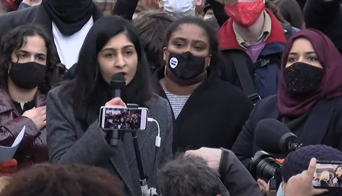 Four young, BAME women MPs standing together, side by side with thousands of protesters, to oppose the repressive #PoliceCrackdownBill. 

I wish Parliament looked more like this.

Thank you @NadiaWhittomeMP @zarahsultana @BellRibeiroAddy @ApsanaBegumMP. ✊ #KillTheBill