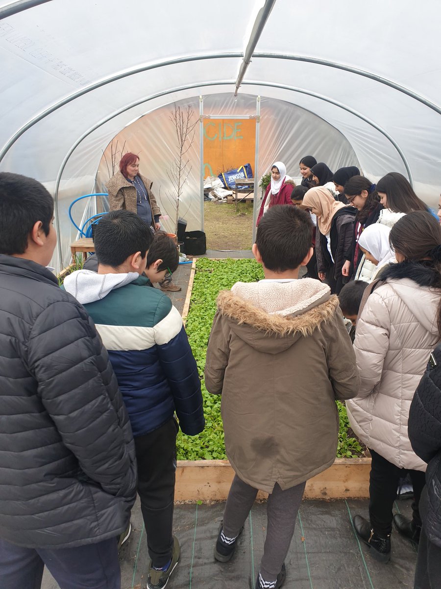 7aPollokshields's tweet photo. Back down to the Bowling Green today. Here we are learning all about what conditions are best to grow veggies! 🥬🥬

A special shout out to a few of our pupils who provided a very tired bee with some sugar and water to get her flying again! 🐝🐝🐝 https://t.co/d9S9SPGr9N