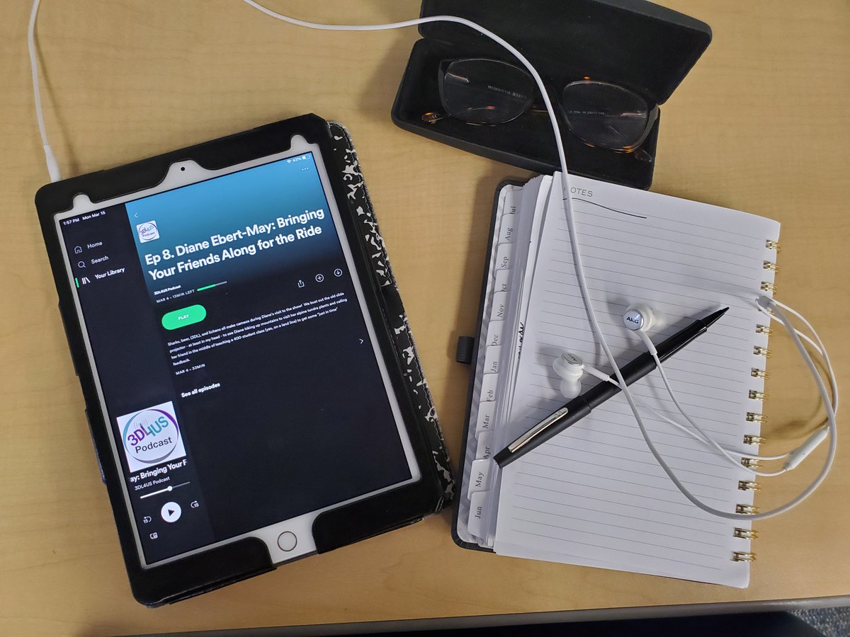 Have you caught up on the 3DL4US Podcast hosted by <a href="/eight_paul/">Paul Nelson</a>? 
#AcademicChatter and #AcademicTwitter I would highly recommend it, and it's available on multiple platforms (Spotify, iTunes, Google, and Buzzsprout). There are already 12 episodes out! #mondaythoughts