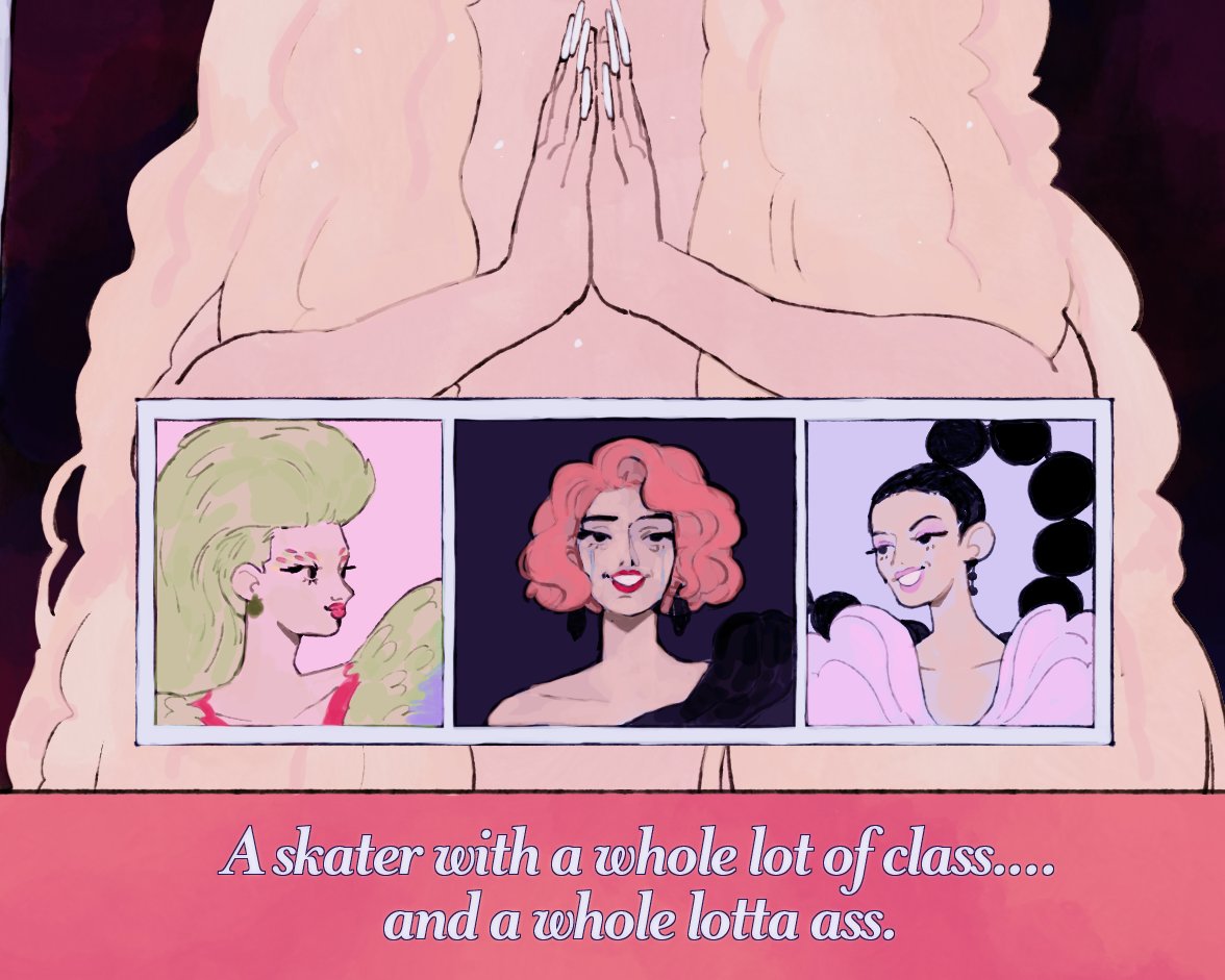 "a skater with a whole lot of class.....and a whole lotta ass."

thank u for bringing your art to us @denalifox . see u on all stars ⛸️? #DragRace 