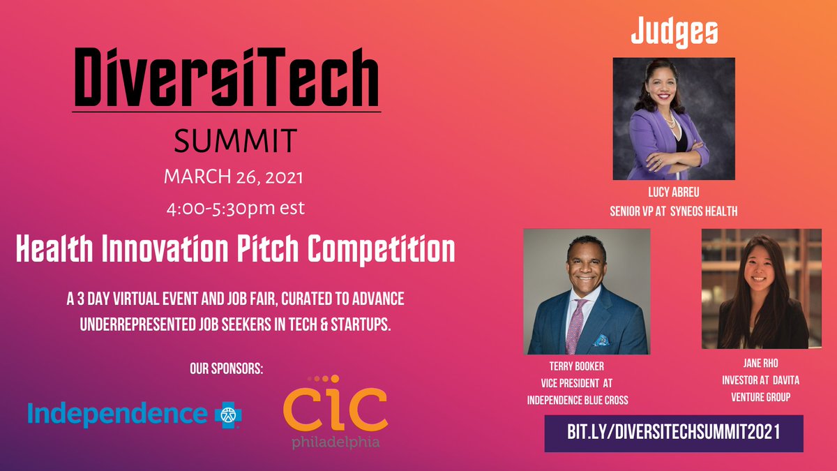 SomosAncestria's tweet image. Excited to have been selected to pitch at #Diversitech Health Innovation Competition presented by @Join_Tribaja ✊🏽