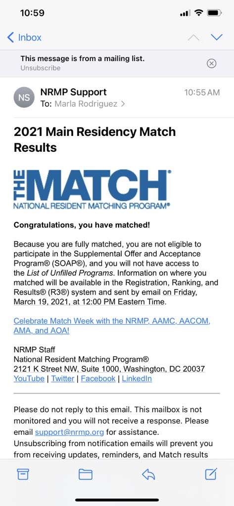 Today I received the best news, I’m gonna be a Dermatologist!