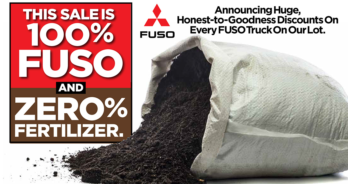FusoTruck's tweet photo. #FUSO Trucks are on Sale! Low Prices Are About FUSO Features, Comfort &amp; Value. Take advantage of ROCK BOTTOM PRICES on FUSO trucks loaded with the features a growing landscape business needs. https://t.co/1uNY1hx685 #LandscapersWelcome #WeHaveTrucks #SwitchToFUSO #ComesStandard https://t.co/UExWo918VU