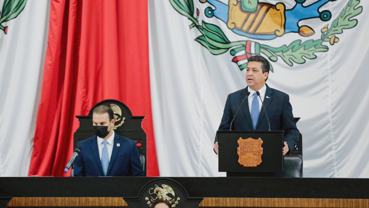 fgcabezadevaca's tweet photo. Con motivo de mi #5toInforme de Gobierno, hoy acudí al @CongresoTams a realizar la entrega del documento que contiene el estado que guarda la administración pública estatal, correspondiente al año 2020, dando cumplimiento a este mandato constitucional. #TamaulipasCrece https://t.co/YRdOWHWv8K