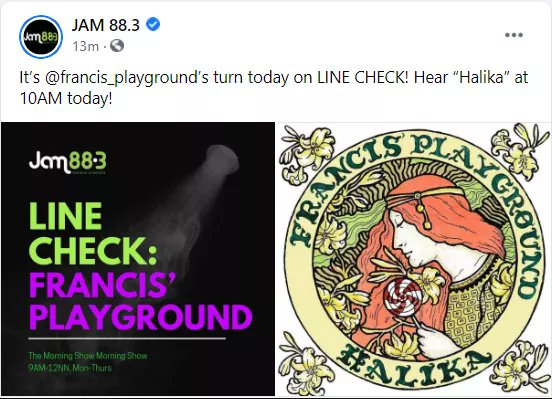 F_PlaygroundPH's tweet photo. LINE CHECK ✔️ Halika premieres at 10AM today! Thanks @Jam883 https://t.co/3bEojpykoR