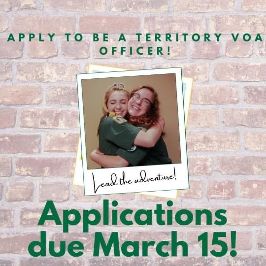 Today is the last day to fill out your application to serve in a Territory VOA! Apply by March 15th at 11:59 PM Central Time! scouting.org/programs/ventu…