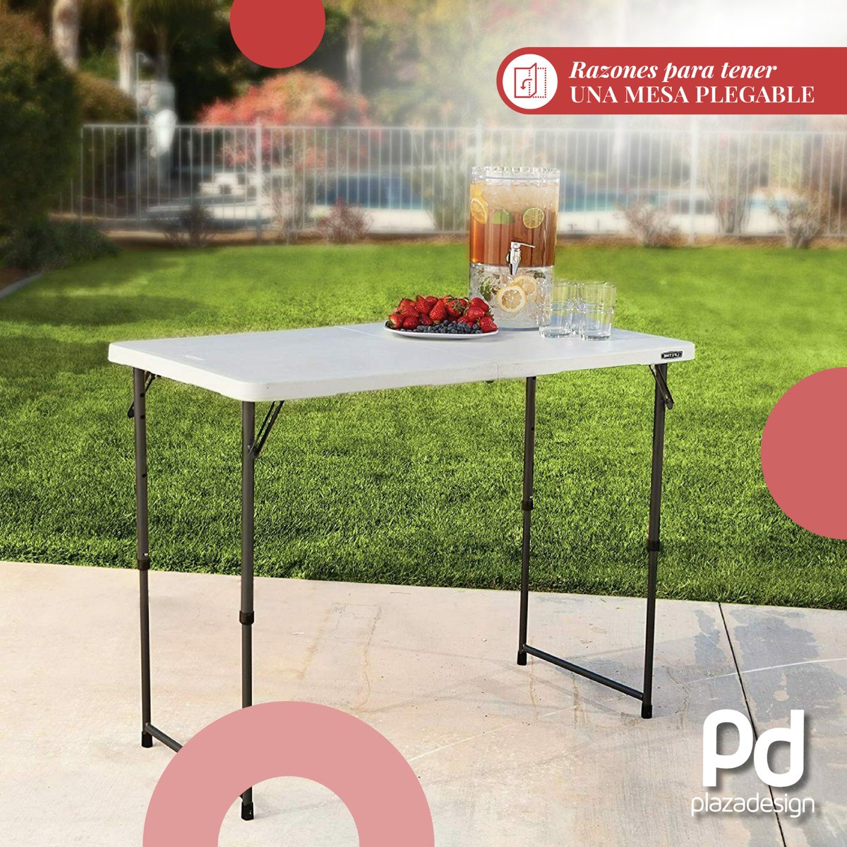 PlazaDesign_Ec's tweet photo. Por lo general asociamos las mesas plegables con eventos y, si bien es su uso más común, también podemos recurrir a ellas en otro tipo de situaciones.
Algunas de sus utilidades son:
✅ Expandir la mesa de comedor
✅ Eventos especiales
✅ Mesa para terraza
✅ La mesa de los niños https://t.co/8IVgGgalO1