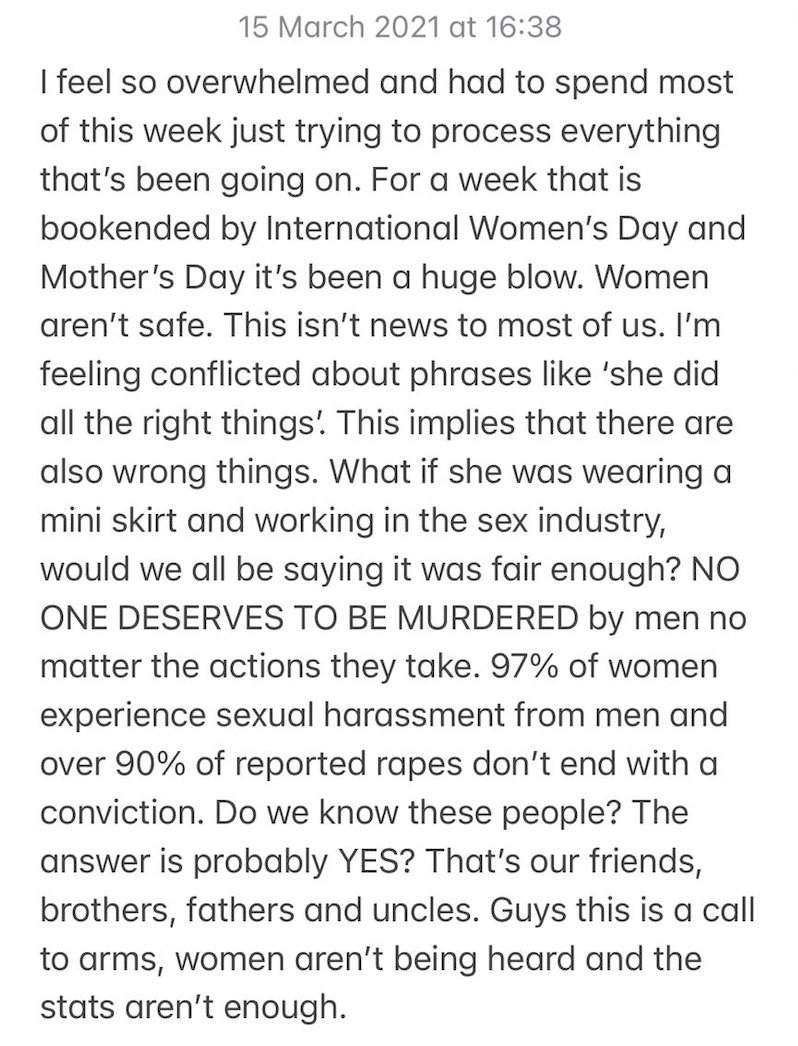 BLACKHONEYUK's tweet photo. 1/2 A CALL TO ARMS #allwomen #sharethesteps ⚠️trigger warning⚠️ #saraheverard https://t.co/zUnaHSxBSS https://t.co/LbKaR89LhX