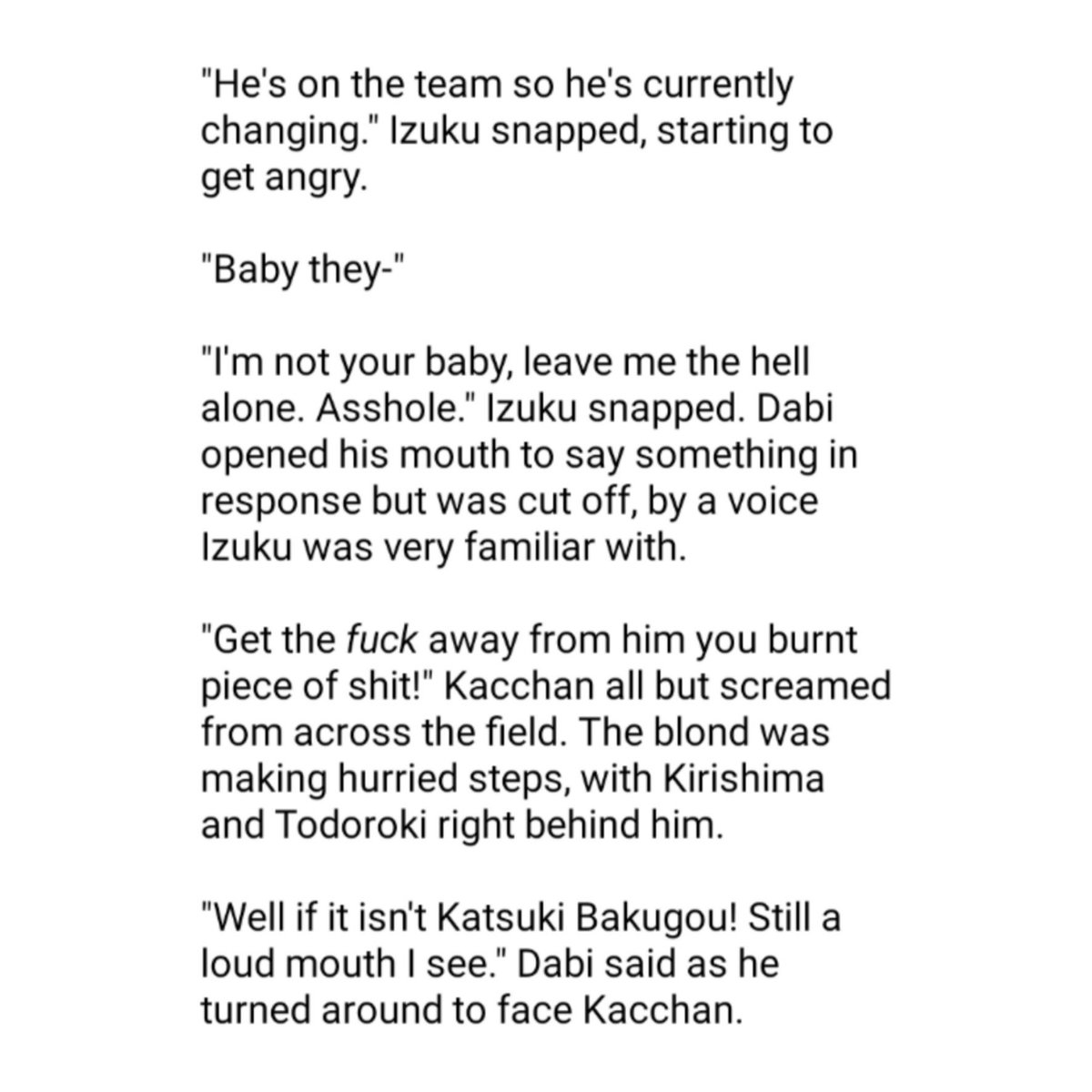 Part 98 1/2Shouto and dabi aren’t related cuz it wasn’t canon yet