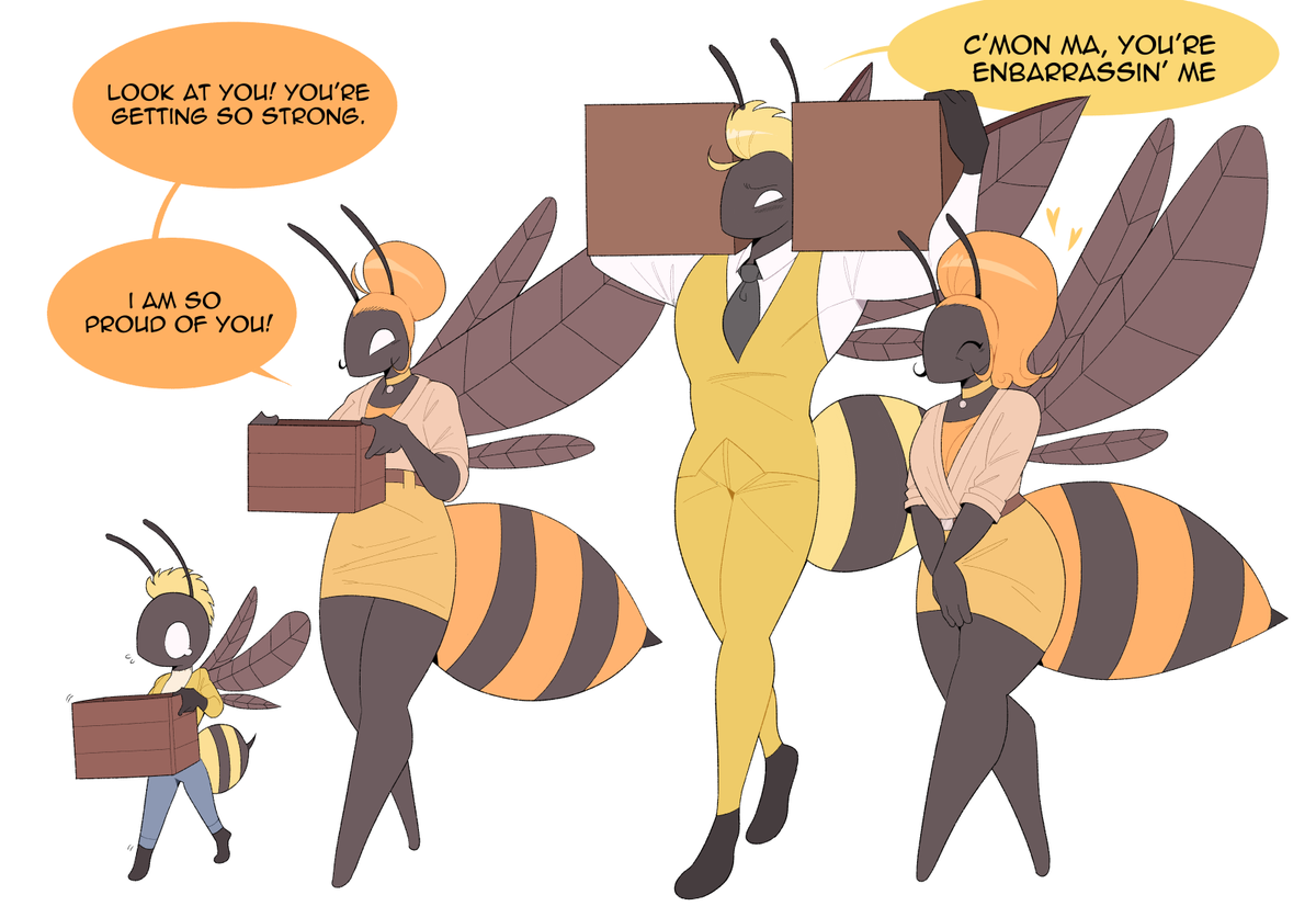 Wasp Queen and Bee Queen... but make them girlbosses.