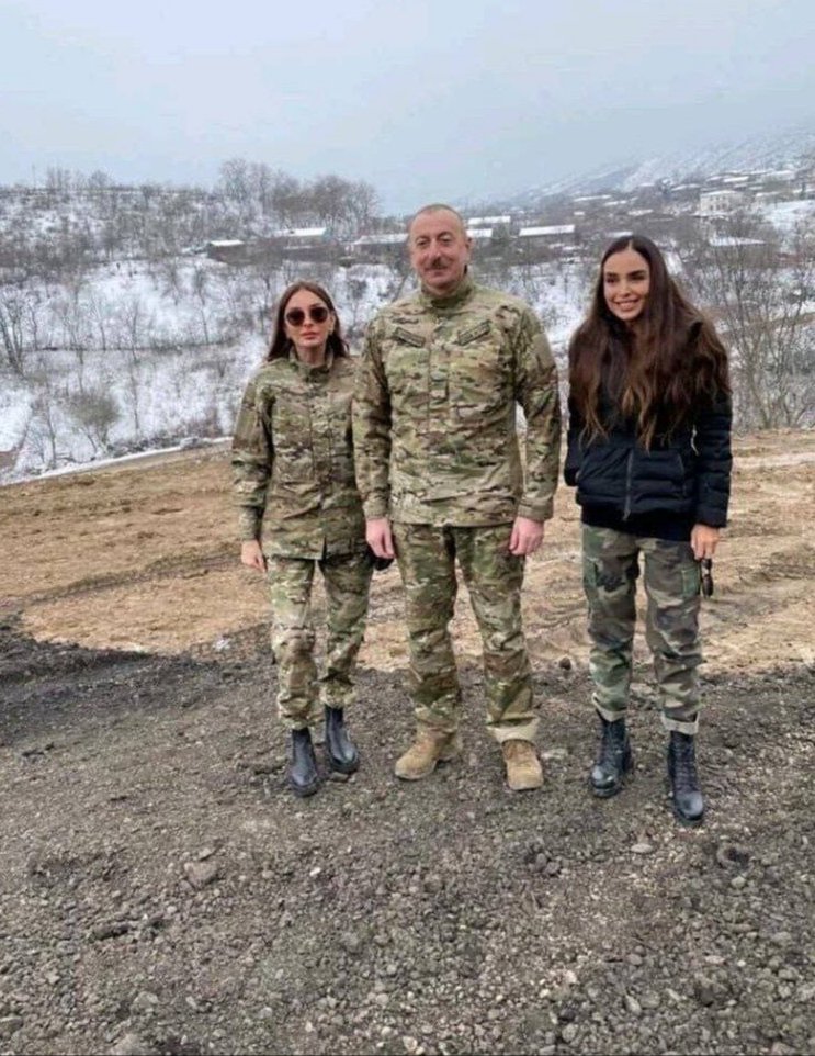 President of #Azerbaijan Ilham Aliyev visited #Fuzuli and #Khojavend regions with his family. 🇦🇿✌