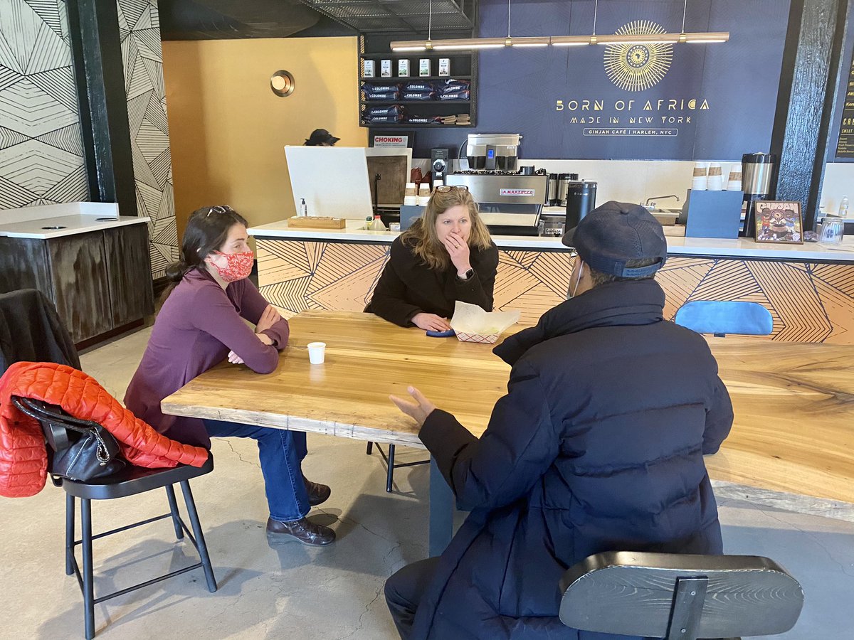 KGforNYC's tweet photo. In 2019, Mohammed &amp; Rahim opened @GinjanBros Cafe. After immigrating from Guinea as teens, they were disappointed to find so few African restaurants. Determined to change that, they started their own. We must #ReopentoStayOpen so future generations can create the same success. https://t.co/KK4NxPijL6