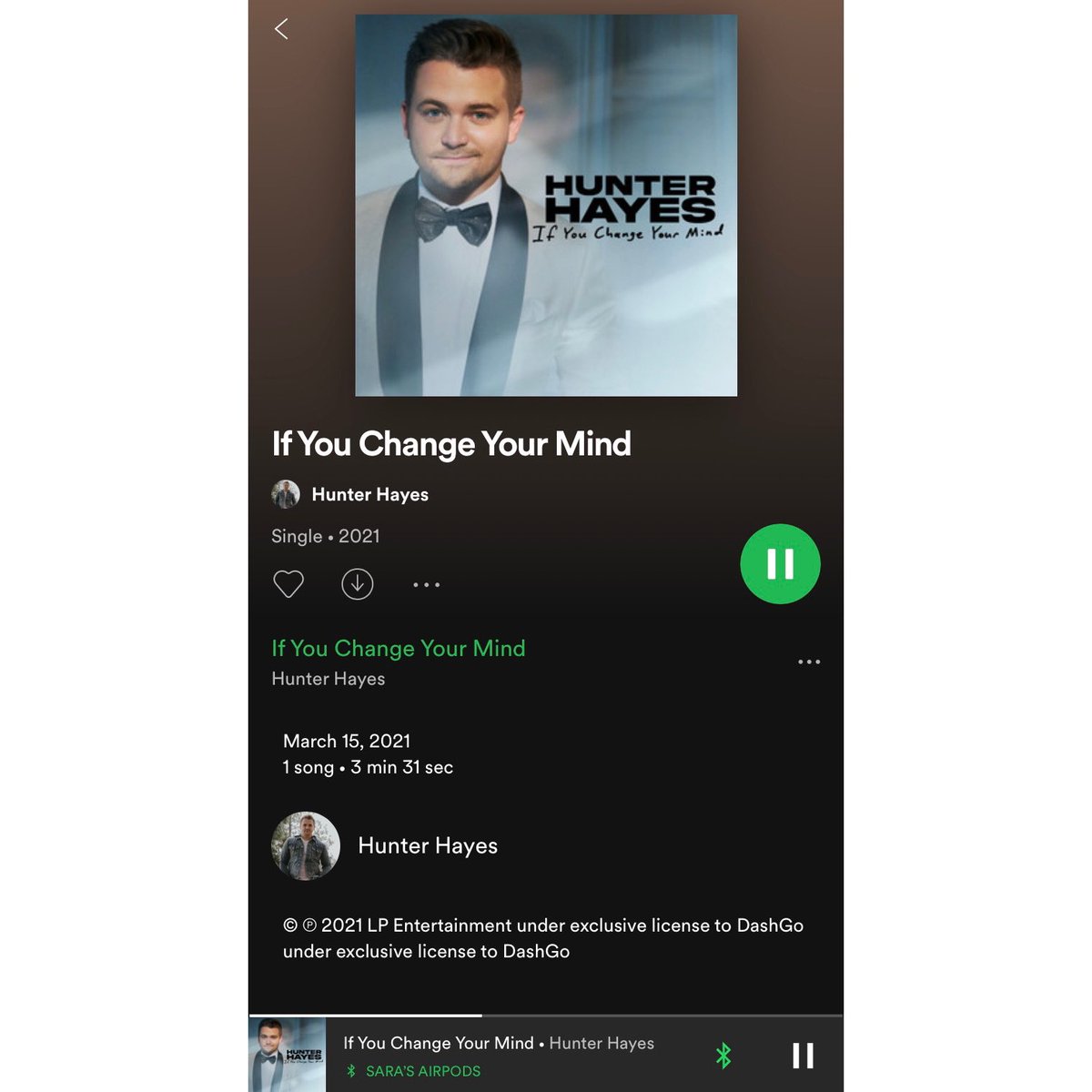 Hayniac91's tweet photo. groovy af, a certified jam, gonna be too much fun to dance to 🙌🏻 what else can I say? I love it; it’s amazing, @HunterHayes 🖤 https://t.co/m8JW39Ljn7