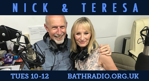 BathSound_Radio's tweet photo. Join Bath Radio's very own showbiz couple, Nick and Teresa, stars of the screen and the airwaves, Tuesday 10-12. Just click on "listen live" on https://t.co/x9870fmERJ.

#bathradio #radio #morningradio #liveradio #communityradio #hospitalradio #broadcasting #bathcommunity https://t.co/2zdxTcuyoK