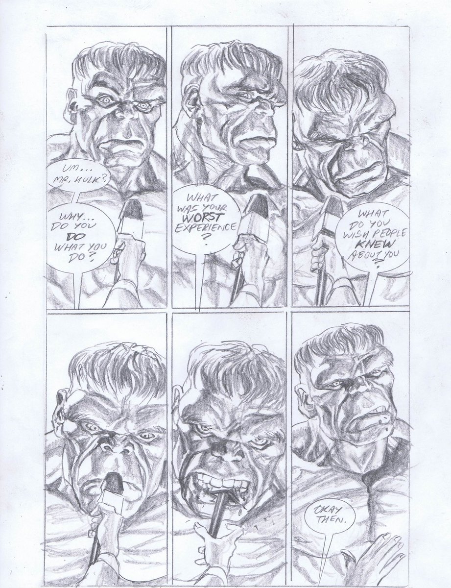 #hulk with pencils #art #comics @salcomicbookpro 