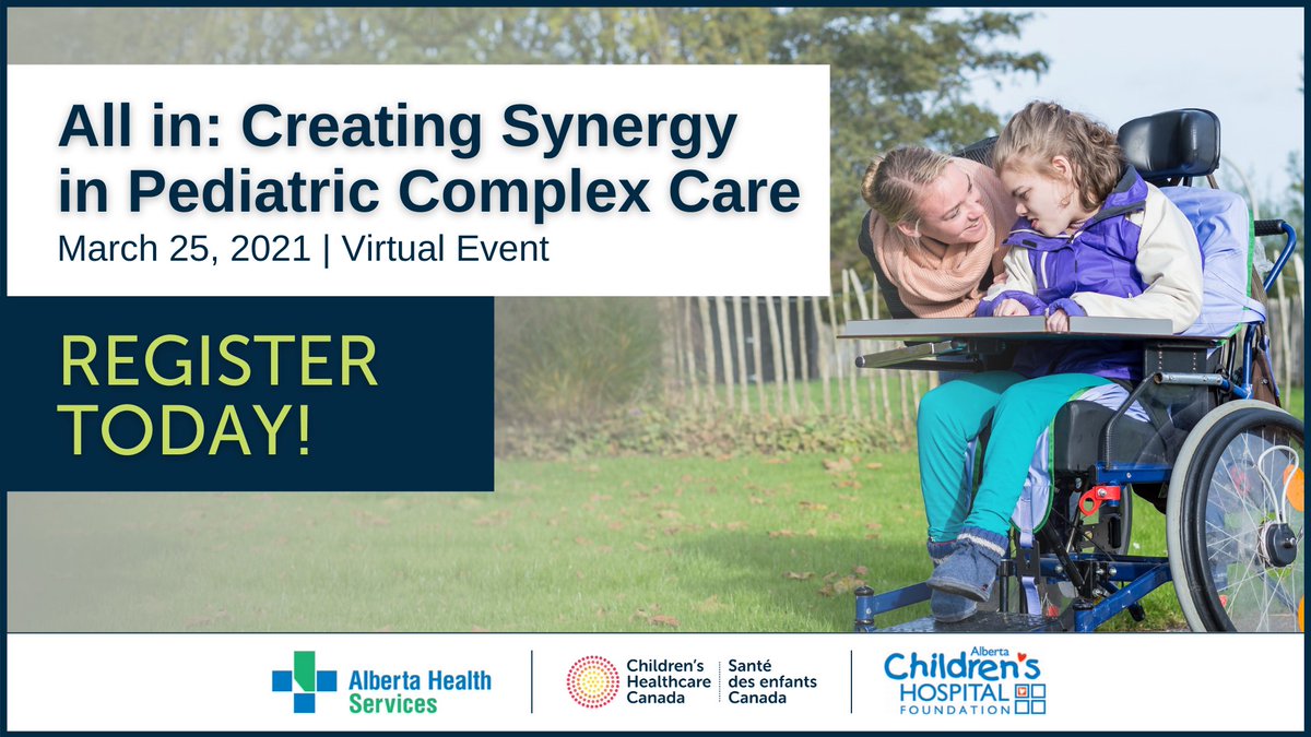 10 DAYS left to register for the #ComplexCare4Kids pop-up event on March 25.

Don't miss this one-day event focused on efforts to coordinate and integrate healthcare and social services for these children and their families.

View the program and register: childrenshealthcarecanada.ca/all-in