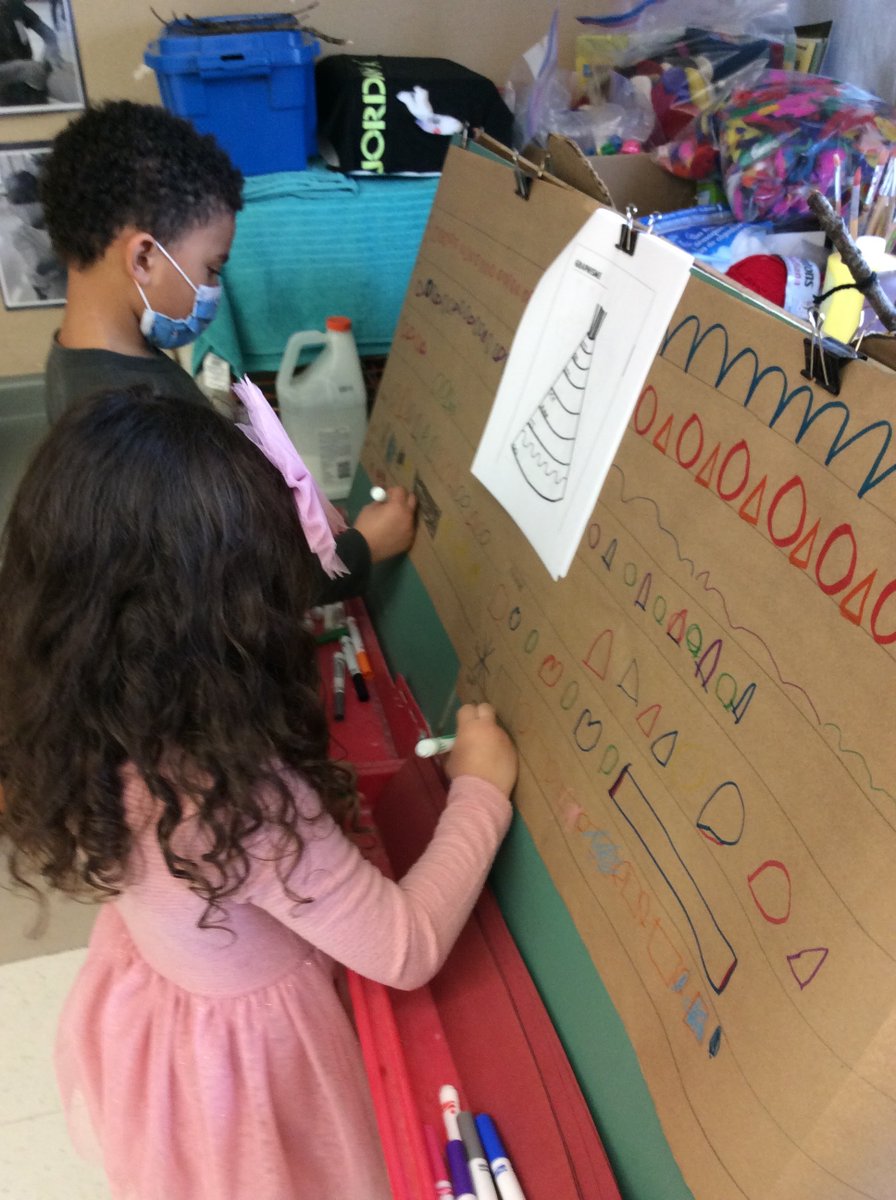 Au cours de leurs études sur les peuples autochtones, les élèves de MJB ont écouté une légende. Ensuite, ils ont utilisé les suites et les formes géométriques pour décorer les tipis. Ils ont aussi fabriqué des canots, des attrape-rêve et des bracelets.