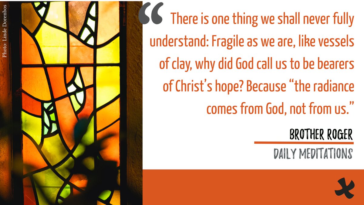 taize's tweet image. Lent 2021 | On the Taizé website, you may find for each day a short reflection written by brother Roger (1915-2005)
➜  taize.fr/en_article75.h…
#Taizé #Lent2021
