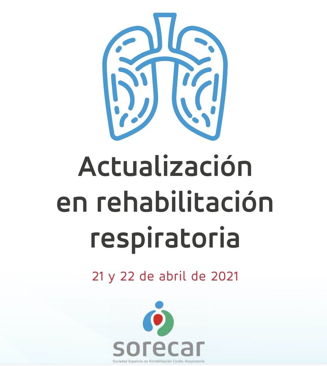 SORECAR_es's tweet photo. 📢 Poco más de un mes para el próximo Curso online teórico-practico SORECAR 2021: Actualización en #Rehabilitación #Respiratoria 🌬 21 y 22 de Abril 🤓 https://t.co/kbDeeD5kB2