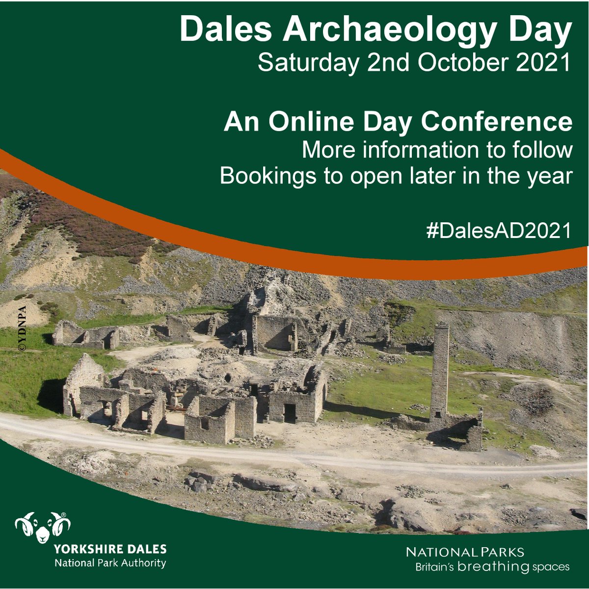 Don't forget to make a note in your calendar - Dales Archaeology Day 2021 will be held online on Saturday 2nd October. More details soon! #DalesAD2021