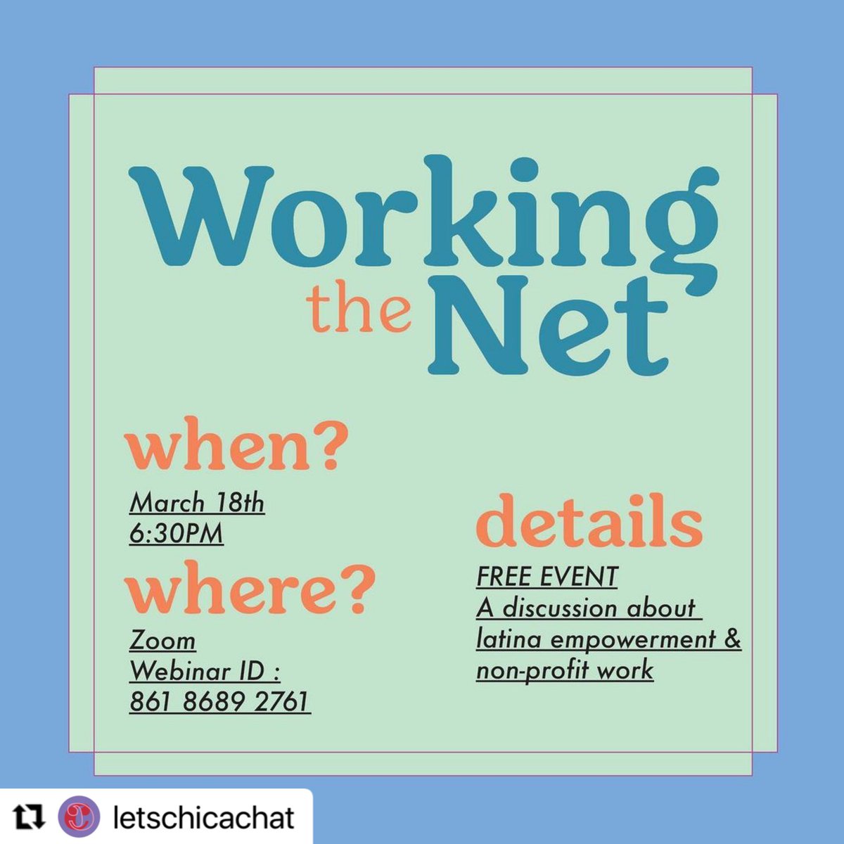 mijayesyoucan's tweet photo. 💫 The Mijas &amp; The Chicas! 🥰

💫 Join our Jefa, @IrisLopezTV this Thursday for a conversation with @LetsChicaChat about Latina empowerment &amp; non-profit work! 

💫 A FREE event, this Thursday at 6:30 pm on Zoom! Register here: https://t.co/eUMggPL3fE

#WomensHistoryMonth https://t.co/dmFT7YpwyP