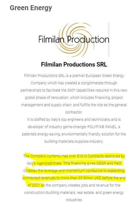 WishfulTH1NKin's tweet photo. EVERYONE TAKE A LOOK AT THIS - $GEGR 5 Million float near $1 now on their website >> "The company currently has over $1B in contracts approved" - they received Funding going for $3B in 2021 #boitech https://t.co/3GgCmxntEw https://t.co/8k2zVRoD1T