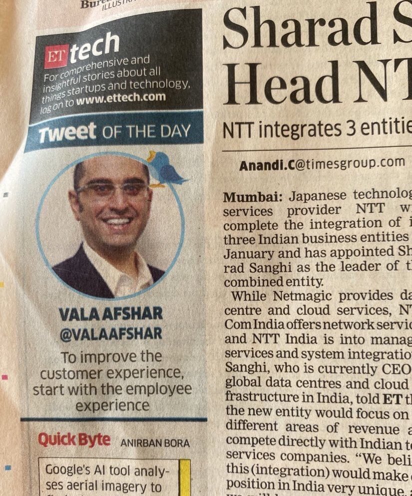 To improve the customer experience, start with the employee experience.