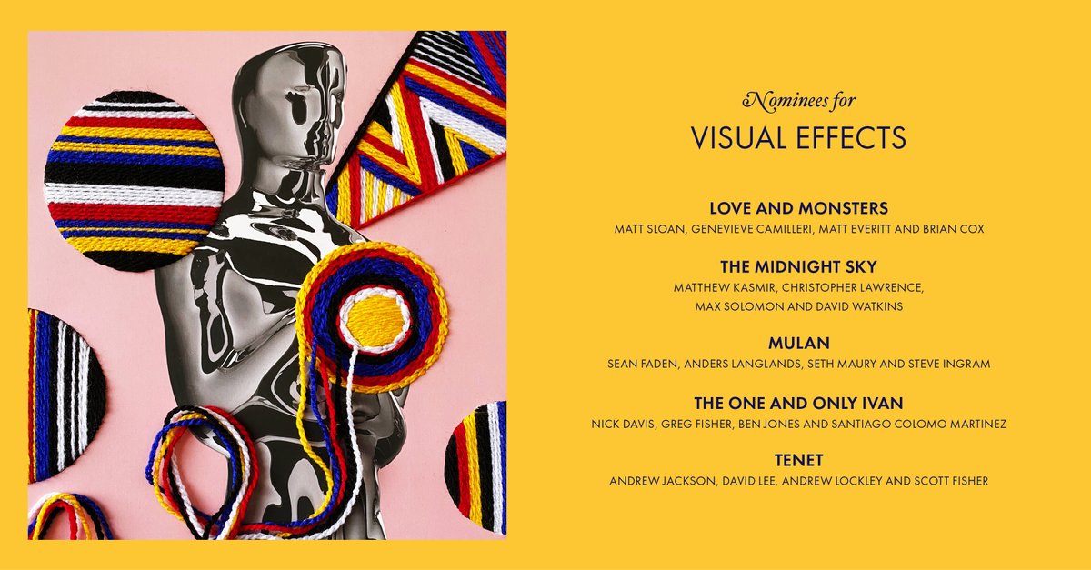 ICYMI: Congratulations to the Visual Effects nominees! #OscarNoms