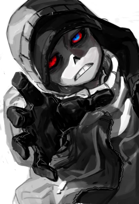 Just Murder!Sans and a leather glove. Uuuuuu....?? 