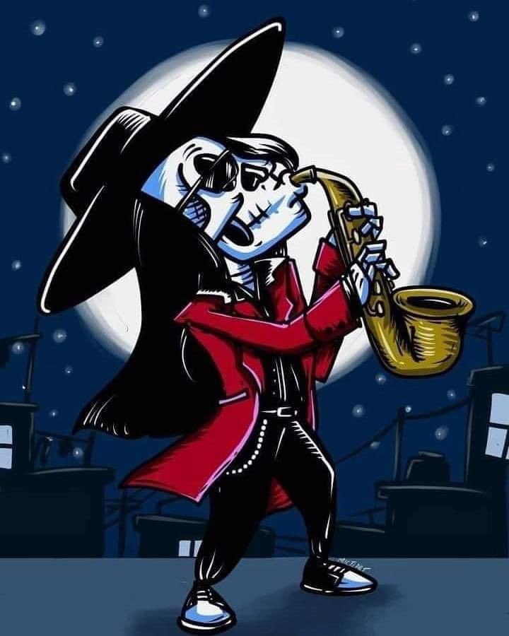 asmthca's tweet image. El cielo está de fiesta 🎷