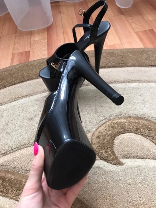 1 pic. Give me ideas to combine with this :3 big platforms high heels ??

I want a really REALLY slutty