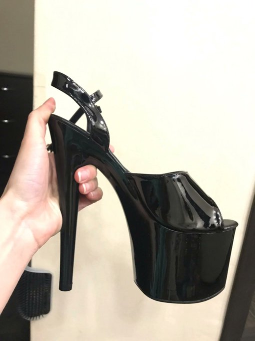 2 pic. Give me ideas to combine with this :3 big platforms high heels ??

I want a really REALLY slutty