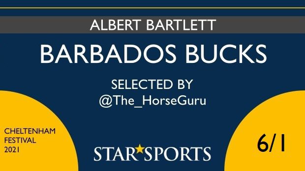 The_HorseGuru's tweet image. Last pick for Guru.

God knows what state the bookies will be in come this point. We will show them no mercy.

Get on the offer now: bit.ly/2OtwF3M

Remember if you sign up with the code “GURU” you’ll get your first bet on Cheltenham matched up to £20, 18+ T&amp;amp;Cs Apply. HG