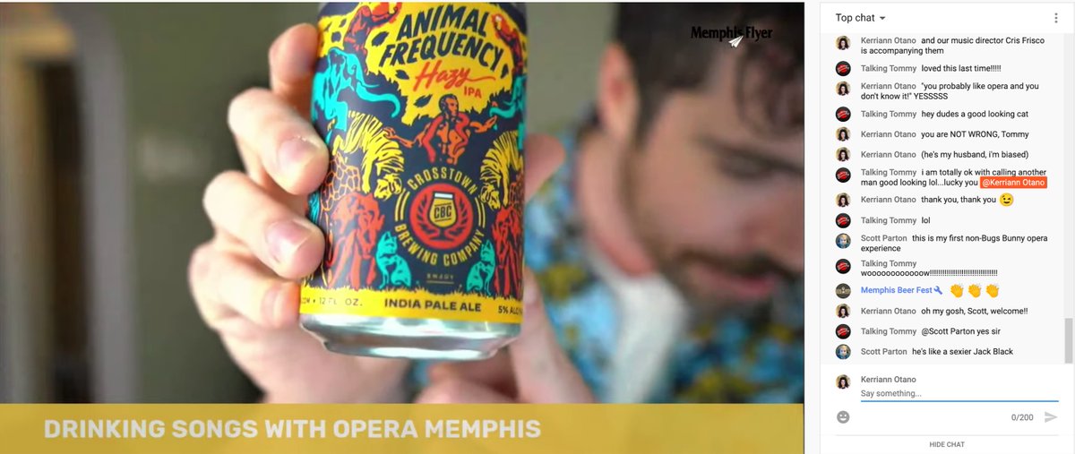 Our Handorf Company Artists had an amazing time this weekend performing for the 2nd Virtual Memphis Beer Festival! Jake Stamatis &amp; Dane Suarez sang arias inspired by Bosco's "It's 901 Somewhere" &amp; Crosstown Brewing Company "Animal Frequency"! #MemphisMade #Opera901 #ChooseMemphis