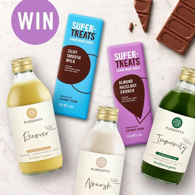 ✨GIVEAWAY TIME✨
We all need a little pick me up right now, so we’ve teamed up with <a href="/purearthlife/">Purearth</a> to give away the ultimate pick-me-up package, worth £56🎁 Head over to our Instagram to enter instagram.com/supertreats_uk #giveaway #vegan #carobchocolate #caffeinefree #healthyliving