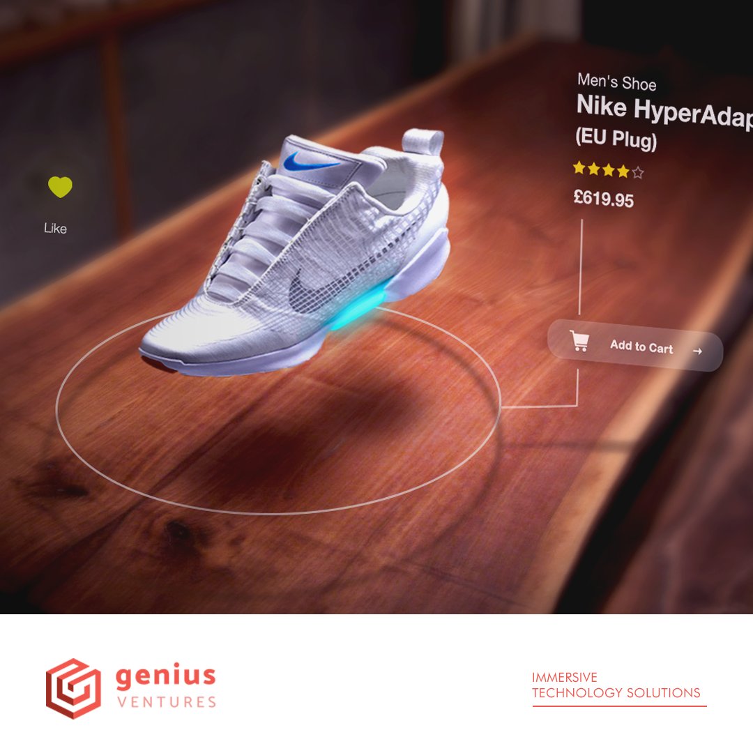 geniusventures_'s tweet photo. Immersive commerce experiences using Augmented Reality are the next frontier of virtual shopping - retweet if you agree!⭐️

Learn more about AR commerce solutions by visiting our website: https://t.co/s6sUZ4ZIem

#geniusventures #augmentedreality #immersivecommerce #ARcommerce https://t.co/tk4Yhuorp3