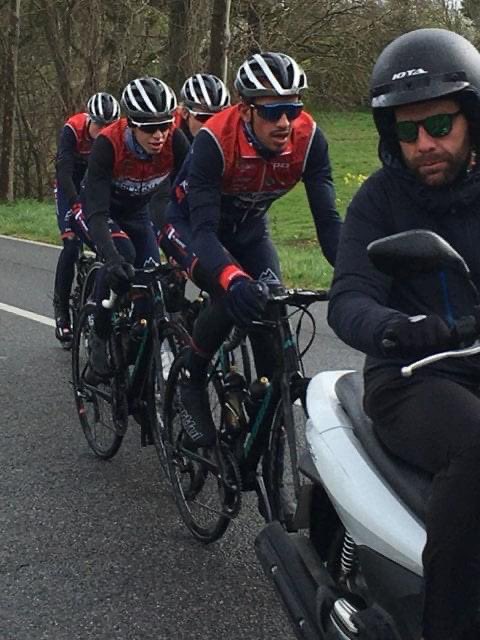 Retour en images sur le stage de l'équipe de Nationale 1 du GSC 🚴,  avec une sortie derrière scooter. 🛵.

#gscblagnacvs31
#loveGSC💙❤️
